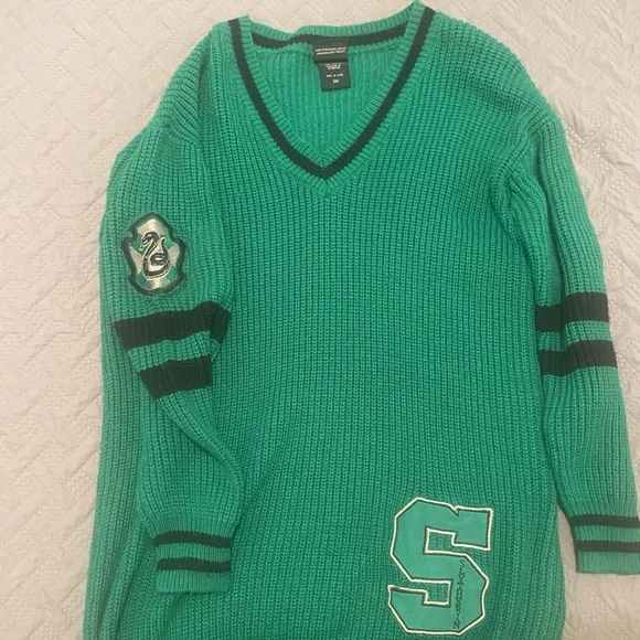 Slytherin Varsity Sweater Dress - Picture 1 of 4